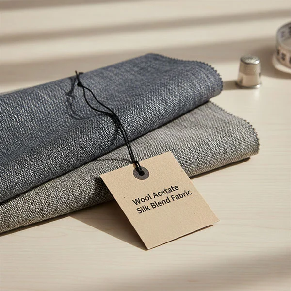 울 아세테이트 실크 혼방 원단